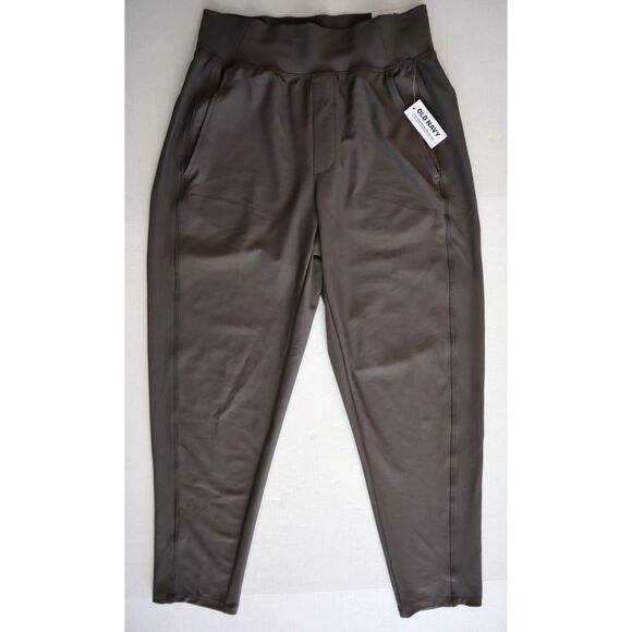 Old Navy 656026 Womens Sz XS Olive Green High-Rise PowerSoft Tapered Ankle Pants - Picture 1 of 11